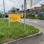 Schild am Eingang - Briefzentrum Waiblingen (Stuttgart)