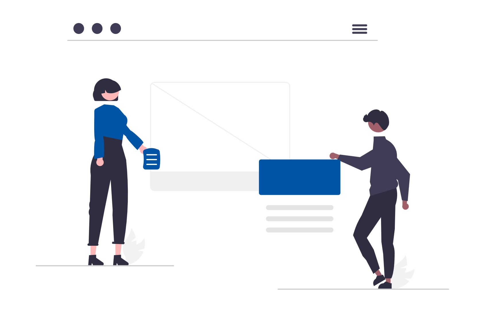 Jetzt bei Postundlogistik.de mitmachen! Illustration Mitmachen bei Postundlogistik.de