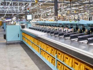 Gangfolgesortiermaschine im BZ Koblenz, Gesamtansicht der Anlage