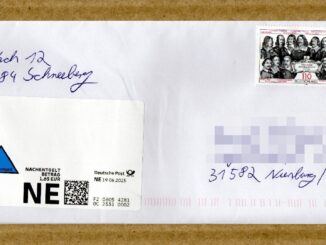 Nachentgelt-Label der Deutschen Post