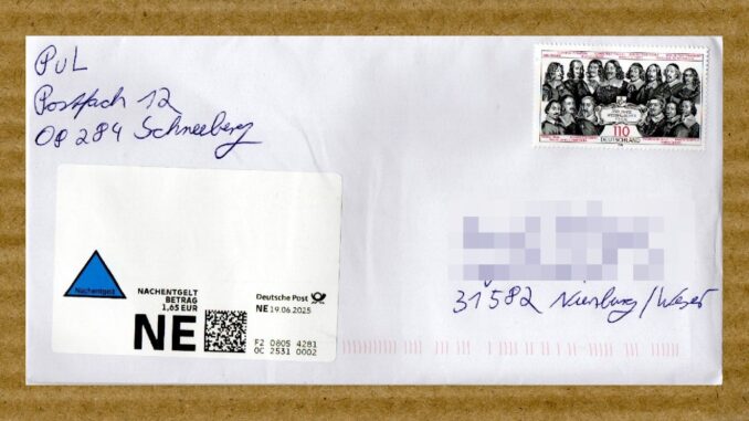 Nachentgelt-Label der Deutschen Post Nachentgelt-Label der Deutschen Post